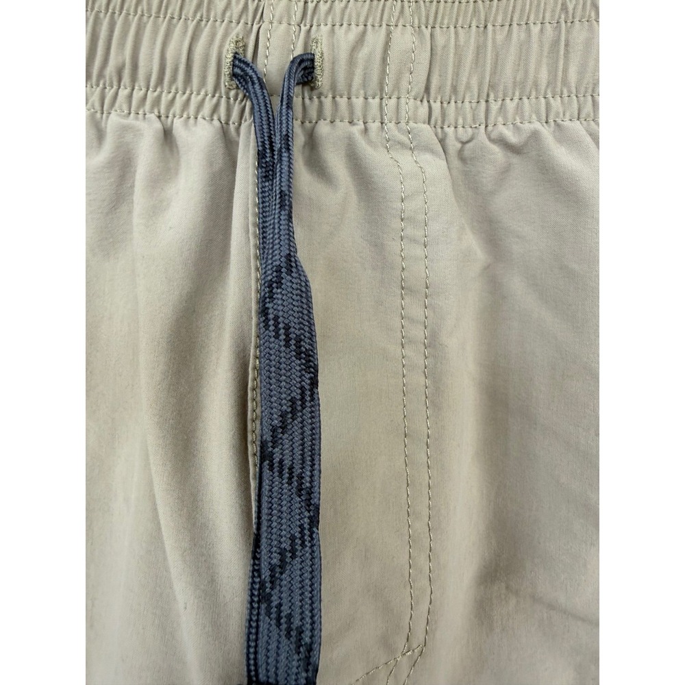 Patagonia Mens Stretch Wavefarer Walk Shorts Tan Blue Floral Size M Active Beach - Picture 5 of 9